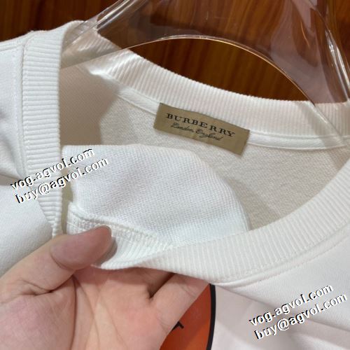 個性的 プリントパーカ 程よい厚み バーバリースーパーコピー 2021秋冬 バーバリー BURBERRY プルオーバーパーカー 2色可選
