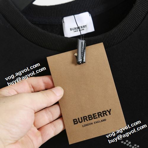 2021秋冬 バーバリー BURBERRY リブ付 バーバリーコピー おしゃれさ抜群パーカ プルオーバーパーカー 個性的なデザ