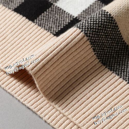 バーバリースーパーコピー 激安 2021秋冬 高級感漂わせる バーバリー BURBERRY セーター チェック柄 スタイリッシュな印象