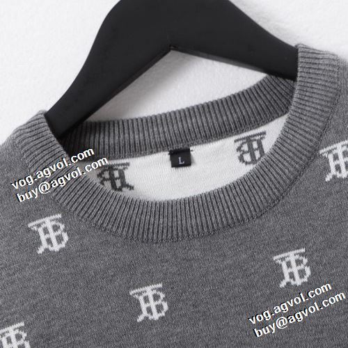 ラウンドネック 優しい色合い 大好評 2021秋冬 バーバリー BURBERRY セーター 2色可選 バーバリースーパーコピー
