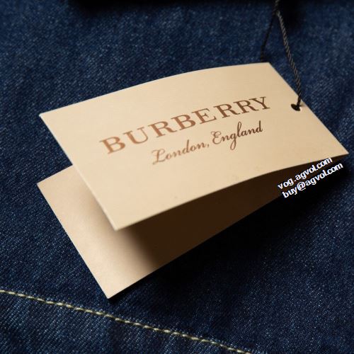 デニムジャケット 今買い◎得 BURBERRY 2022新作 バーバリー偽物ブランド 満足できるコート ステンカラーコート 上質 プリント柄