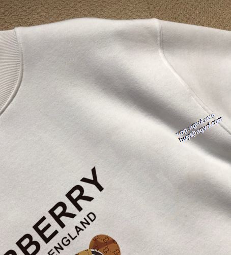バーバリースーパーコピー 海外セレブ愛用 プリントパーカ 2色可選 プルオーバーパーカー BURBERRY 2022新作 男女兼用パーカー スタイリッシュ