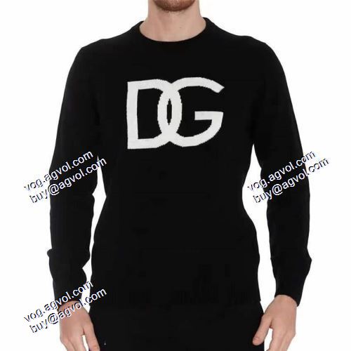 快適な着心地 収縮性のある ラウンドネック 超目玉 2021秋冬 ドルチェ＆ガッバーナ Dolce&Gabbana レジャー カジュアル