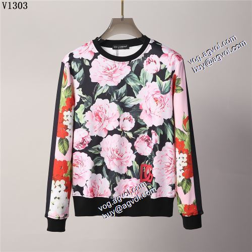 魅力ファッション 2021秋冬 ドルチェ＆ガッバーナ ブランド 偽物 通販 Dolce&Gabbana プルオーバーパーカー オリジナルプリント