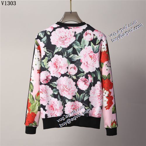 魅力ファッション 2021秋冬 ドルチェ＆ガッバーナ ブランド 偽物 通販 Dolce&Gabbana プルオーバーパーカー オリジナルプリント