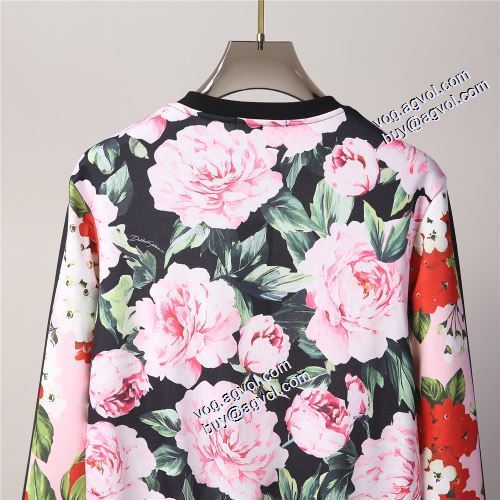 魅力ファッション 2021秋冬 ドルチェ＆ガッバーナ ブランド 偽物 通販 Dolce&Gabbana プルオーバーパーカー オリジナルプリント