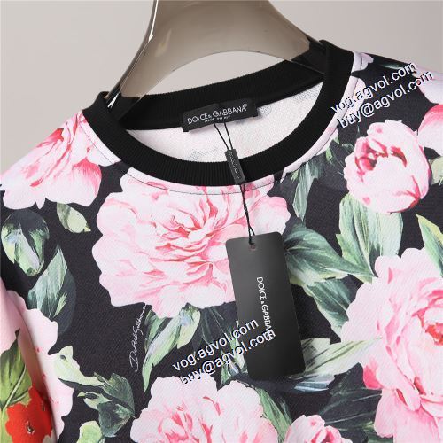 魅力ファッション 2021秋冬 ドルチェ＆ガッバーナ ブランド 偽物 通販 Dolce&Gabbana プルオーバーパーカー オリジナルプリント