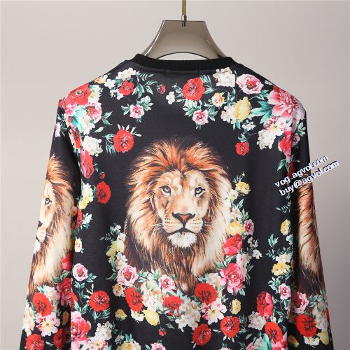 総柄 定番のアイテム 2021秋冬 ドルチェ&ガッバーナ偽物ブランド ドルチェ＆ガッバーナ Dolce&Gabbana プルオーバーパーカー 人目を惹くデザイン