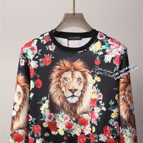 総柄 定番のアイテム 2021秋冬 ドルチェ&ガッバーナ偽物ブランド ドルチェ＆ガッバーナ Dolce&Gabbana プルオーバーパーカー 人目を惹くデザイン