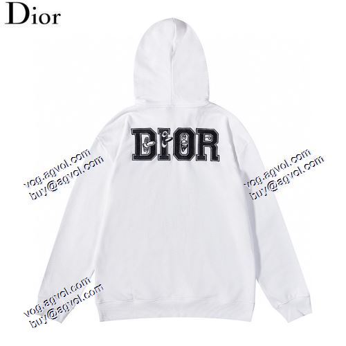 帽子付き ジップパーカー 2021秋冬 カップルペアルック ディオール DIOR パーカー スタイリッシュ