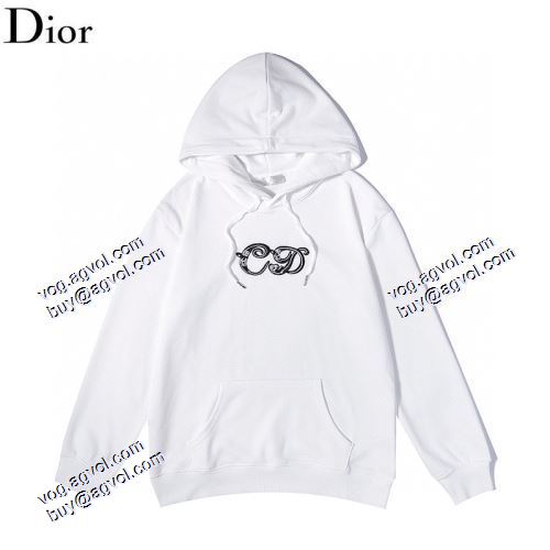 おしゃれさ抜群パーカ 2021秋冬 ジップパーカー ディオール DIOR パーカー ディオールコピー ブランド 帽子付き