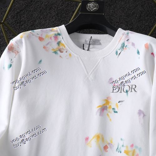 男女兼用パーカー ディオールプルオーバーパーカー 2021秋冬 ディオール DIOR 秋の定番 ルームウェア