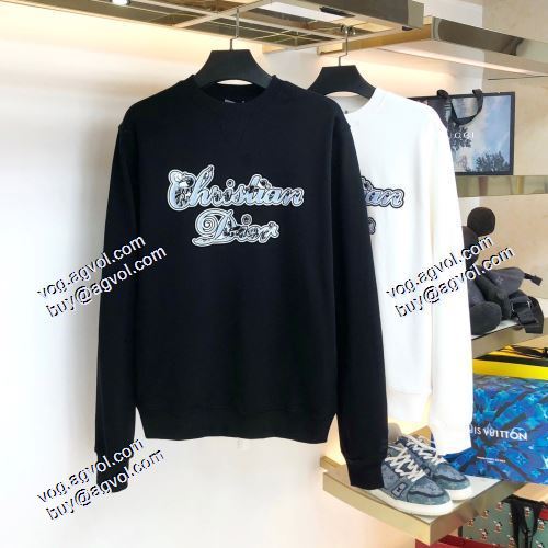 2021秋冬 ディオールプルオーバーパーカー ディオール DIOR 程よい厚み DIORブランド 偽物 通販 ジップパーカー