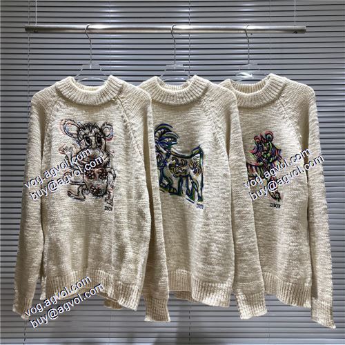 ディオールセーターコピー 2021秋冬 ディオール DIOR ニットウェア 優美なファー使い ディオールスーパーコピー