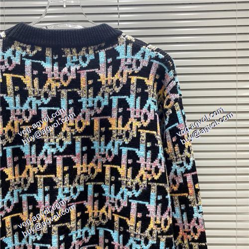 ニットコート ディオールスーパーコピー 2021秋冬 ディオール DIOR ディオールニットウェア 鮮やかな配色