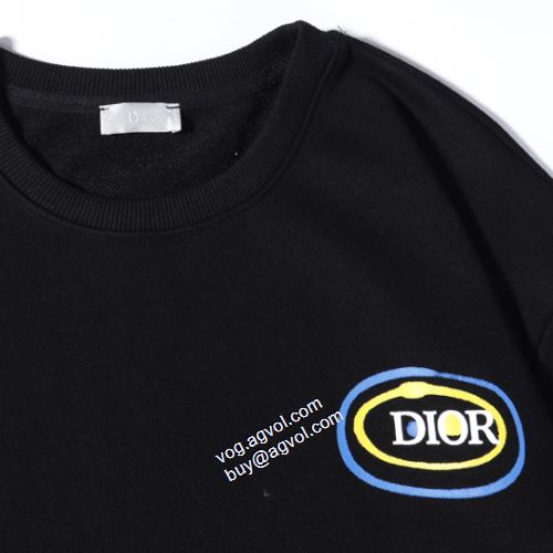 ディオールコピー セール中 プルオーバーパーカー プリントパーカ 2色可選 2021秋冬 ディオール DIOR 程よい厚み