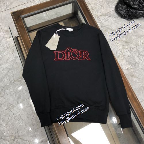 2021秋冬 ディオール DIOR プルオーバーパーカー 2色可選 ロゴパーカー ディオールコピー ブランド 厚手の生地