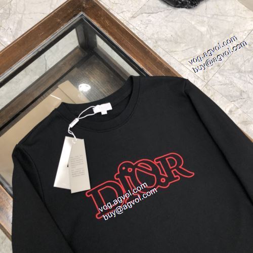 2021秋冬 ディオール DIOR プルオーバーパーカー 2色可選 ロゴパーカー ディオールコピー ブランド 厚手の生地