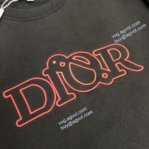 2021秋冬 ディオール DIOR プルオーバーパーカー 2色可選 ロゴパーカー ディオールコピー ブランド 厚手の生地