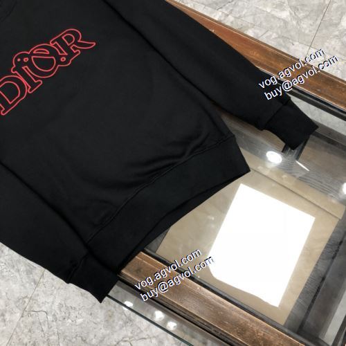2021秋冬 ディオール DIOR プルオーバーパーカー 2色可選 ロゴパーカー ディオールコピー ブランド 厚手の生地
