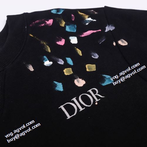 可愛く上品な雰囲気 ルームウェア 2021秋冬 ディオールブランド 偽物 通販 ディオール DIOR プルオーバーパーカー 3色可選