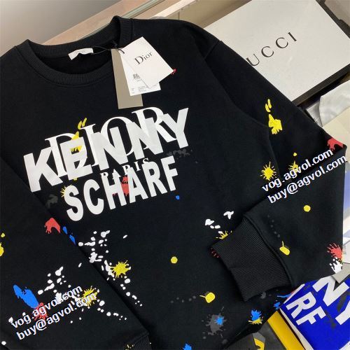 定番のアイテム 2021秋冬 プルオーバーパーカー ディオール DIOR ディオールブランド 偽物 通販 オリジナルプリント 3色可選