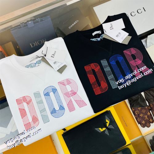 ディオールコピーブランド 洗練を十分に演出する 2021秋冬 プリントパーカ ディオール DIOR プルオーバーパーカー 2色可選