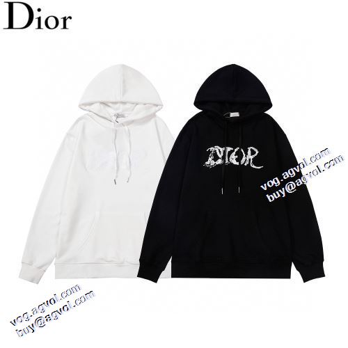 2021秋冬 ディオールスーパーコピー 激安 海外限定ライン ディオール DIOR パーカー 2色可選 ロゴパーカー 定番無地パーカー