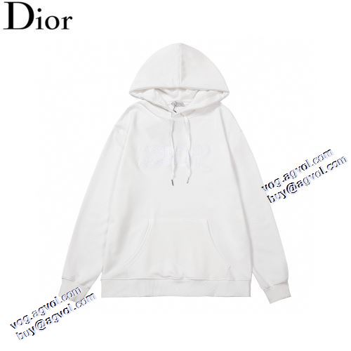 2021秋冬 ディオールスーパーコピー 激安 海外限定ライン ディオール DIOR パーカー 2色可選 ロゴパーカー 定番無地パーカー