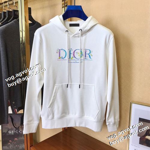 2色可選 2021秋冬 ディオール DIOR パーカー ディオールスーパーコピー デザイン性の高い ロゴパーカー 程よい厚み