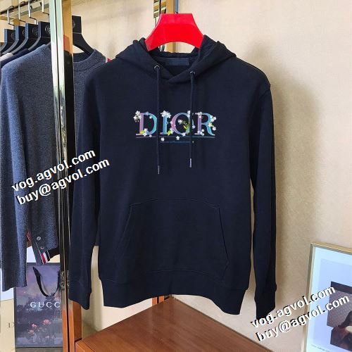 2色可選 2021秋冬 ディオール DIOR パーカー ディオールスーパーコピー デザイン性の高い ロゴパーカー 程よい厚み