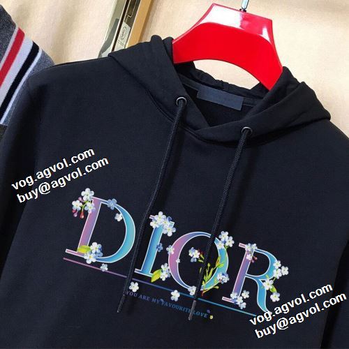 2色可選 2021秋冬 ディオール DIOR パーカー ディオールスーパーコピー デザイン性の高い ロゴパーカー 程よい厚み