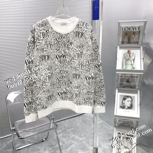 高級感漂わせる シックスタイルに活躍 2021秋冬 ディオール DIOR プルオーバーパーカー ディオールコピー ブランド 適度な厚み 2色可選
