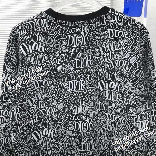 高級感漂わせる シックスタイルに活躍 2021秋冬 ディオール DIOR プルオーバーパーカー ディオールコピー ブランド 適度な厚み 2色可選