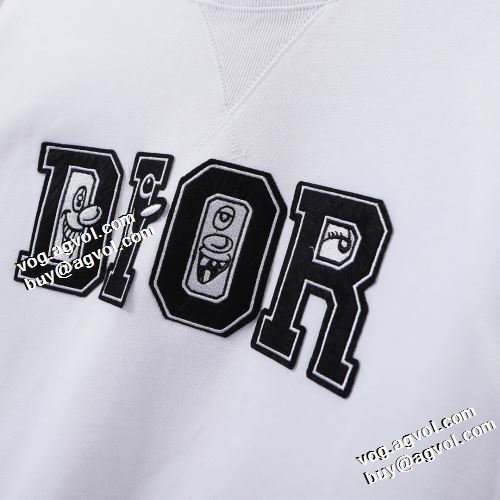 2022早春 ディオール DIOR 2色可選 ディオールブランド コピー 人気販売中 プルオーバーパーカー 男女兼用パーカー 大好評 オシャレロゴパーカー