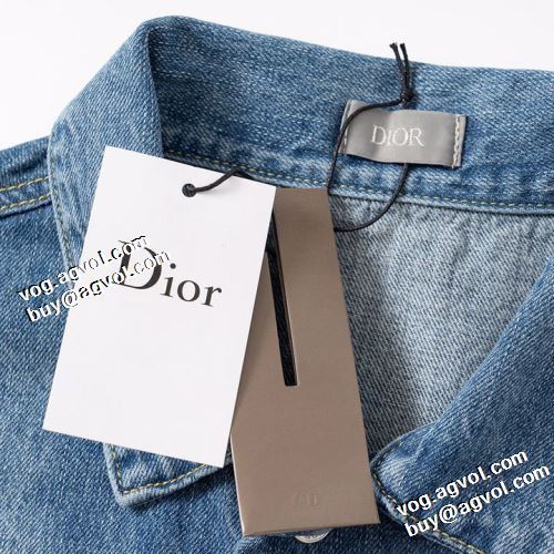 2022新作 ディオール DIOR 楽に着用出来る ディオールコピーブランド 最安値に挑戦 デニムジャケット プリント柄 シンプルなデザイン