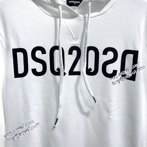 パーカー 2021秋冬 英字 ディースクエアードスーパーコピー 2色可選 ディースクエアード DSQUARED2 人気商品登場 スタイリッシュ 男女兼用パーカー