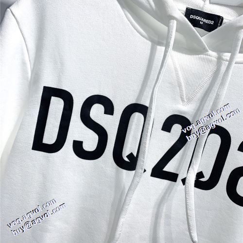 パーカー 2021秋冬 英字 ディースクエアードスーパーコピー 2色可選 ディースクエアード DSQUARED2 人気商品登場 スタイリッシュ 男女兼用パーカー
