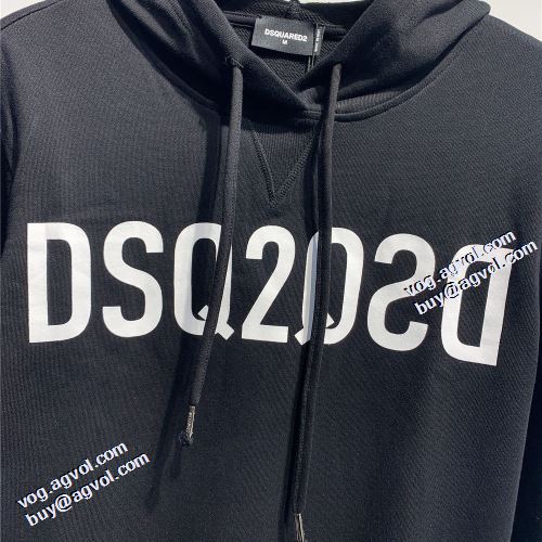 パーカー 2021秋冬 英字 ディースクエアードスーパーコピー 2色可選 ディースクエアード DSQUARED2 人気商品登場 スタイリッシュ 男女兼用パーカー
