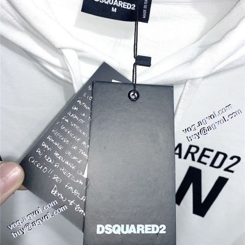 ディースクエアードコピー 2021秋冬 ディースクエアード DSQUARED2 秋の定番 プリントパーカ 着心地抜群 パーカー 2色可選 リブ付