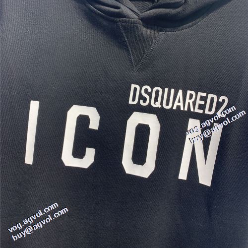 ディースクエアードコピー 2021秋冬 ディースクエアード DSQUARED2 秋の定番 プリントパーカ 着心地抜群 パーカー 2色可選 リブ付