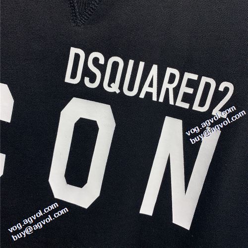 ディースクエアードコピー 2021秋冬 ディースクエアード DSQUARED2 秋の定番 プリントパーカ 着心地抜群 パーカー 2色可選 リブ付