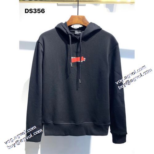 2021秋冬 ディースクエアード DSQUARED2 ロゴパーカー 2色可選 ディースクエアードブランド 偽物 通販 スタイリッシュ デザイン性の高い パーカー