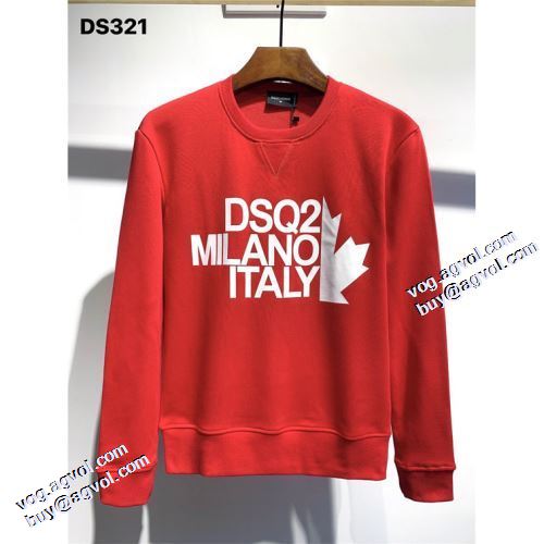 プルオーバーパーカー 2021秋冬 リブ付 ディースクエアード偽物ブランド 秋の定番 ディースクエアード DSQUARED2 2色可選 幅広いジャンル スタイリッシュ
