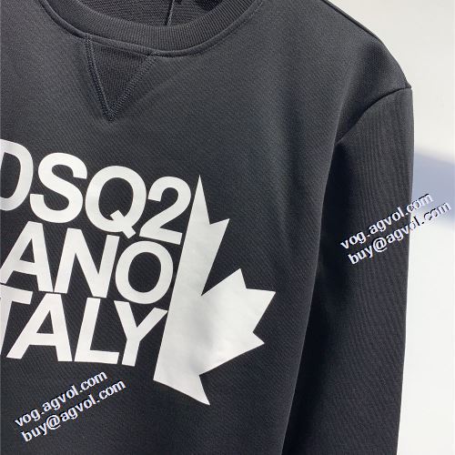 プルオーバーパーカー 2021秋冬 リブ付 ディースクエアード偽物ブランド 秋の定番 ディースクエアード DSQUARED2 2色可選 幅広いジャンル スタイリッシュ