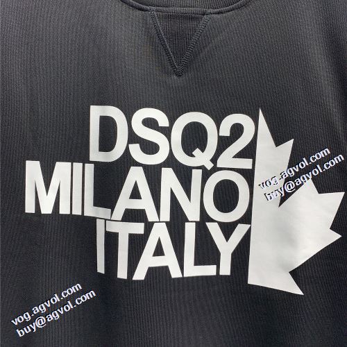 プルオーバーパーカー 2021秋冬 リブ付 ディースクエアード偽物ブランド 秋の定番 ディースクエアード DSQUARED2 2色可選 幅広いジャンル スタイリッシュ