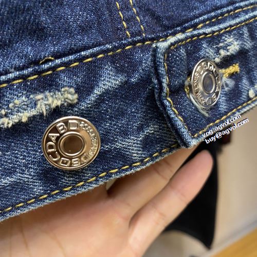 刺繍使い 2021秋冬 ディースクエアード DSQUARED2 デニムジャケット 高級感漂わせる ディースクエアードスーパーコピー 秋のお出かけに最適