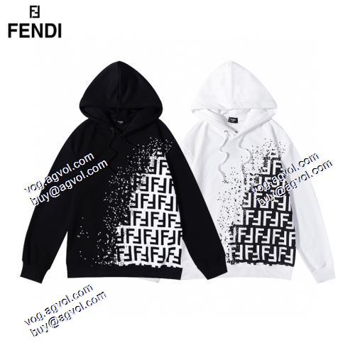 オシャレロゴパーカー FENDIコピー 2色可選 早くも完売している 程よい厚み 2021秋冬 フェンディパーカーコピー