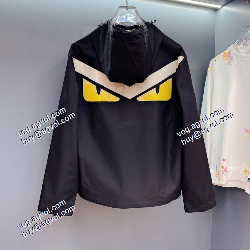 カジュアル?ウエア 2021秋冬 フェンディジャケットコピー ブルゾン おしゃれに絶大な人気の FENDIコピーブランド ちょうどいい丈感