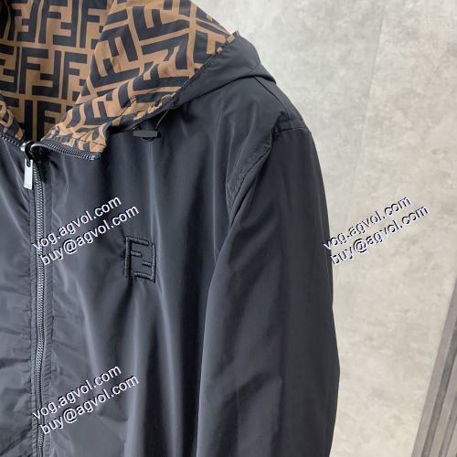 リバーシブル仕様 2021秋冬 フェンディジャケットコピー 日本未入荷モデル FENDIスーパーコピー こだわりのコート